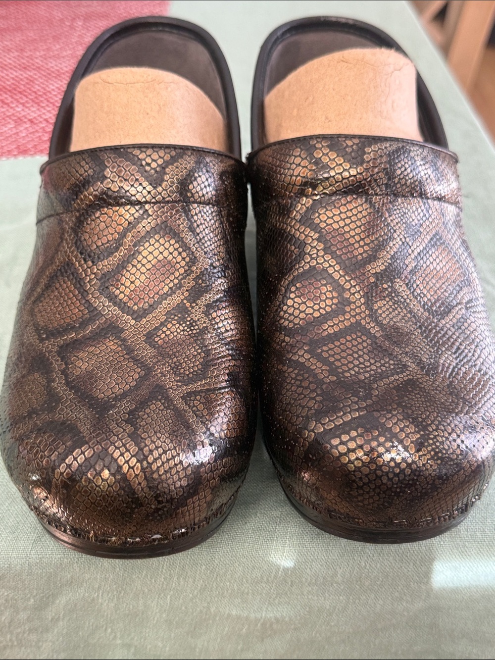 DANSKO XP . Clogs.  Size 39. Snake Print. Excellent condition